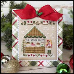 Christmas Cake Stand cross stitch pattern from Country Cottage Needleworks CCN-CM02