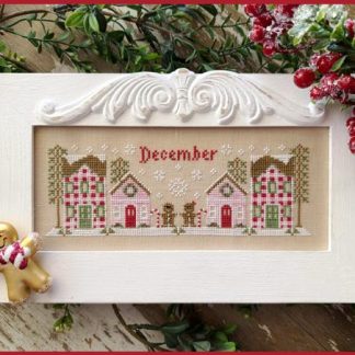 December Mini Village cross stitch pattern from Country Cottage Needleworks CCN-MV12