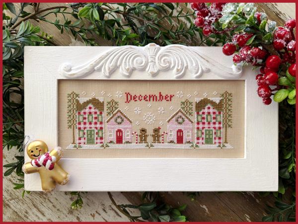 December Mini Village cross stitch pattern from Country Cottage Needleworks CCN-MV12