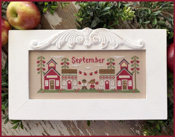 September Mini Village cross stitch pattern from Country Cottage Needleworks CCN-MV09