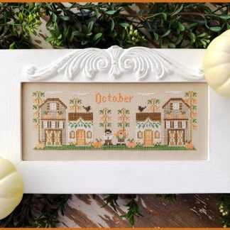 October Mini Village cross stitch pattern from Country Cottage Needleworks CCN-MV10