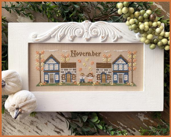 November Mini Village cross stitch pattern from Country Cottage Needleworks CCN-MV11