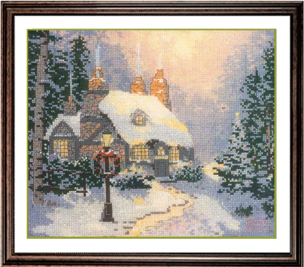 Stonehearth Hutch cross stitch kit from Candamar Designs CD-50995