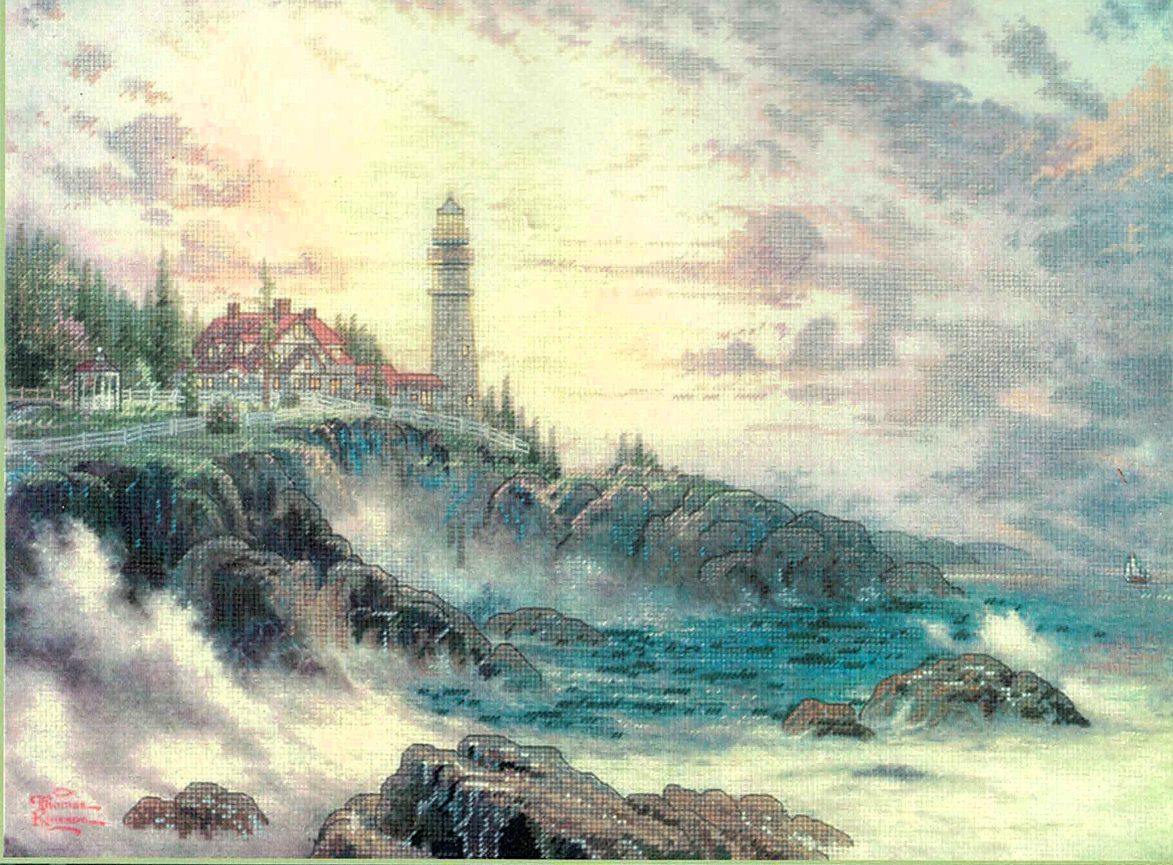 Clearing Storms cross stitch kit from Candamar Designs CD-51424