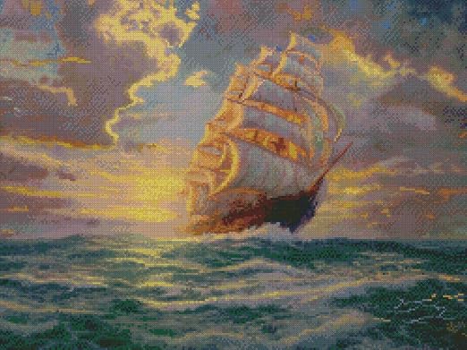 Courageous Voyage cross stitch kit from Candamar Designs CD-51646