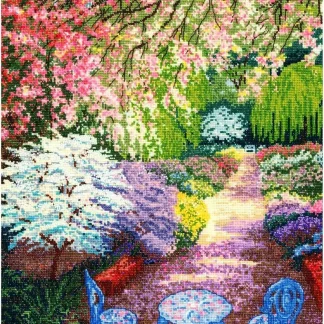 Cherry Blossoms cross stitch kit from Candamar Designs CD-52404