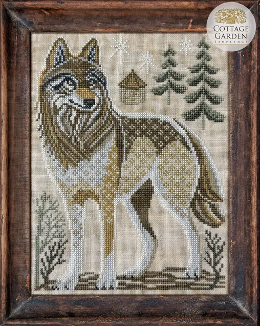 The Wolf cross stitch pattern from Cottage Garden Samplings CGS-1125