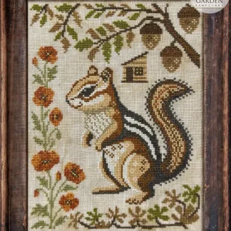 The Chipmunk cross stitch pattern from Cottage Garden Samplings CGS-1131