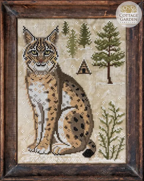 The Bobcat cross stitch pattern from Cottage Garden Samplings CGS-1133