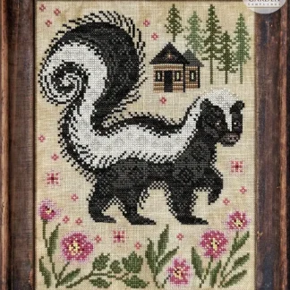 The Skunk cross stitch pattern from Cottage Garden Samplings CGS-1135