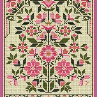Petals of Pink cross stitch pattern from Carolyn Manning Designs CMD-PET
