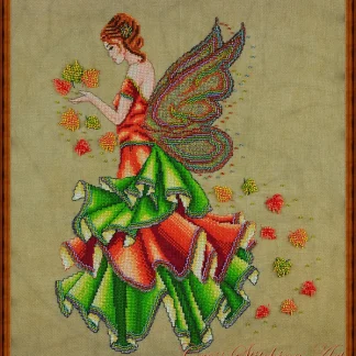 Fallyn, the Fall Fairy cross stitch pattern from Cross Stitching Art CSA-FAL
