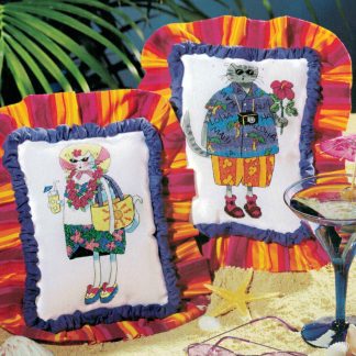 Cool Cats cross stitch pattern from Dimensions DM-359