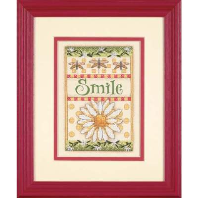 Smile Daisy cross stitch kit from Dimensions DM-65063