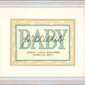 Sweet Baby Birth Record cross stitch kit from Dimensions DM-65110