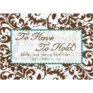 Treasured Words Wedding Record cross stitch kit from Dimensions DM-65112