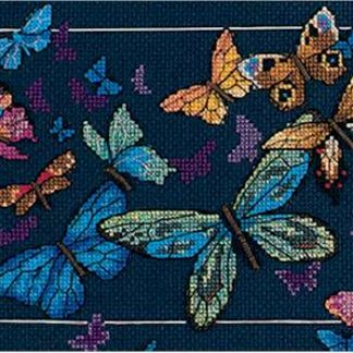 Exotic Butterflies cross stitch kit from Dimensions DM-6846