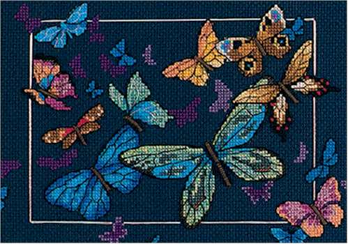 Exotic Butterflies cross stitch kit from Dimensions DM-6846