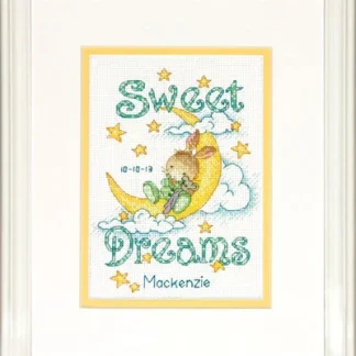Sweet Dreams Birth Record cross stitch kit from Dimensions DM-73923