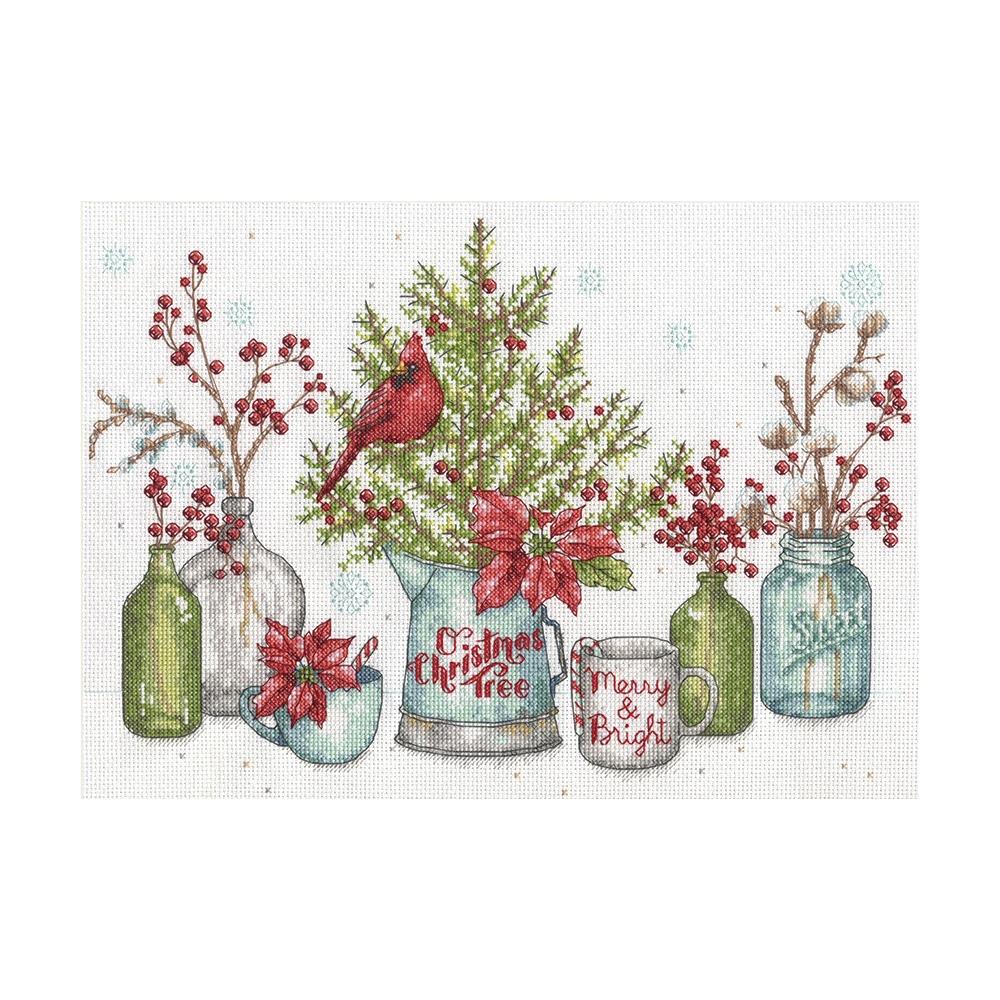 Birds & Berries cross stitch kit from Dimensions DM-8994