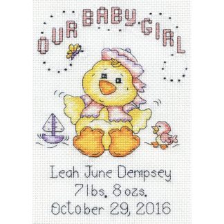 Baby Chick Girl cross stitch kit from Design Works DW-2896