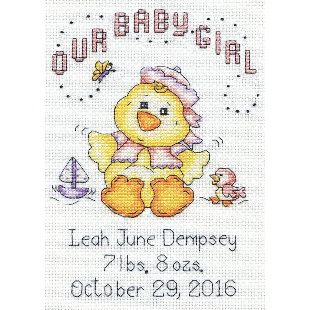 Baby Chick Girl cross stitch kit from Design Works DW-2896