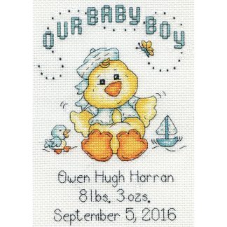 Baby Chick Boy cross stitch kit from Design Works DW-2897
