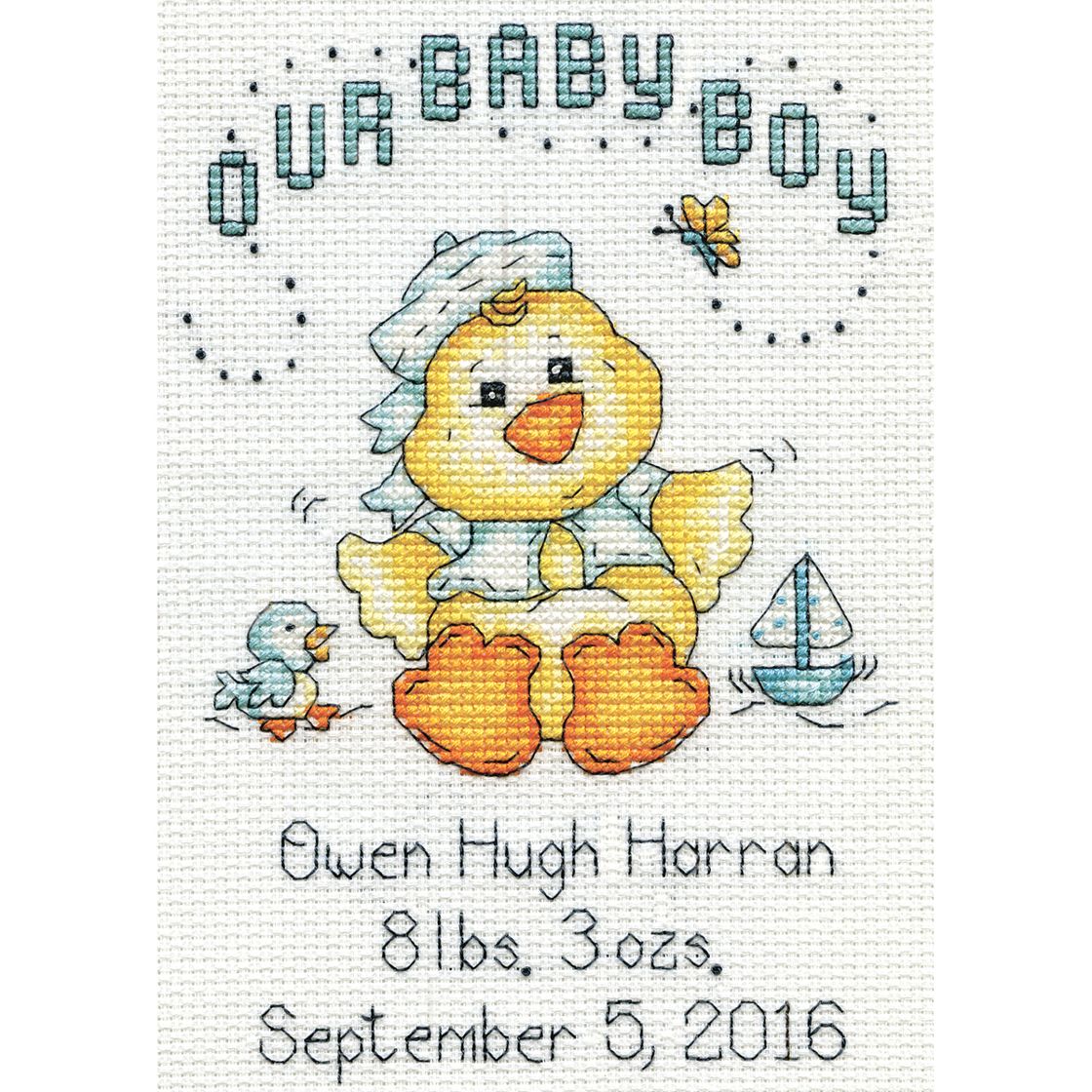 Baby Chick Boy cross stitch kit from Design Works DW-2897