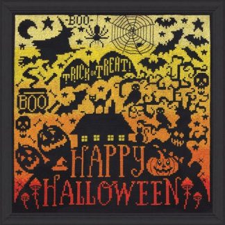 Happy Halloween cross stitch kit from Design Works DW-7150