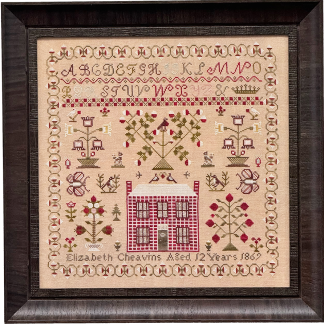 Elizabeth Cheavins 1869 cross stitch pattern from Fox and Rabbit FAR-ELI