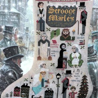Christmas Carol Stocking cross stitch pattern from Fairy Wool in the Wood FWW-CHR