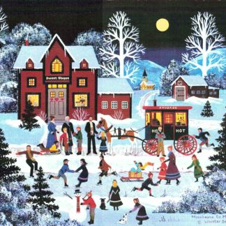 Moonbeams on Millborn Pond cross stitch pattern from Heaven and Earth Designs HAE-JWS50