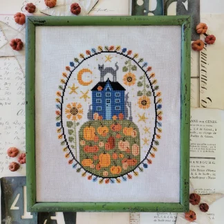House on Pumpkin Hill cross stitch pattern from Hello from Liz Mathews HLM-HOU