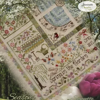 Seasons in the Garden - Spring cross stitch pattern from Jeannette Douglas Designs JDD361