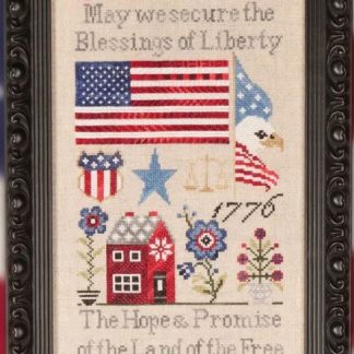 Patriotic Sampler 2 cross stitch pattern from Jeannette Douglas Designs JDD362