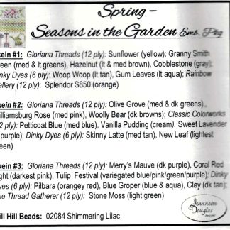 JDD361E Seasons in the Garden - Spring Embellishment Pack