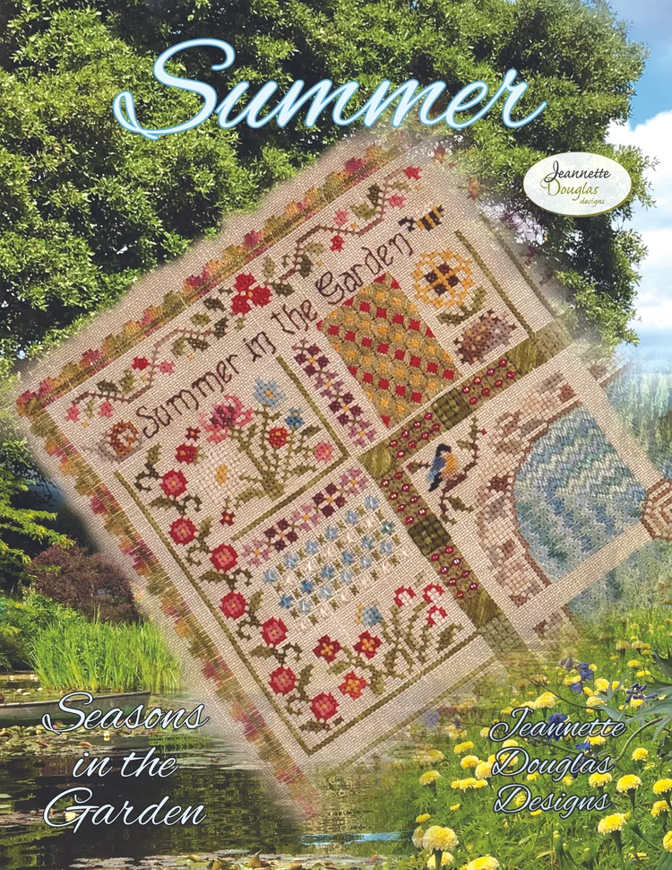 Seasons in the Garden - Summer cross stitch pattern from Jeannette Douglas Designs JDD358