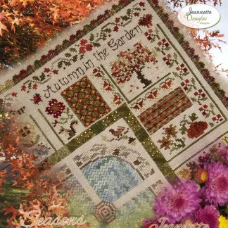 Seasons in the Garden - Autumn cross stitch pattern from Jeannette Douglas Designs JDD359