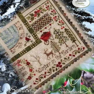 Seasons in the Garden - Winter cross stitch pattern from Jeannette Douglas Designs JDD360