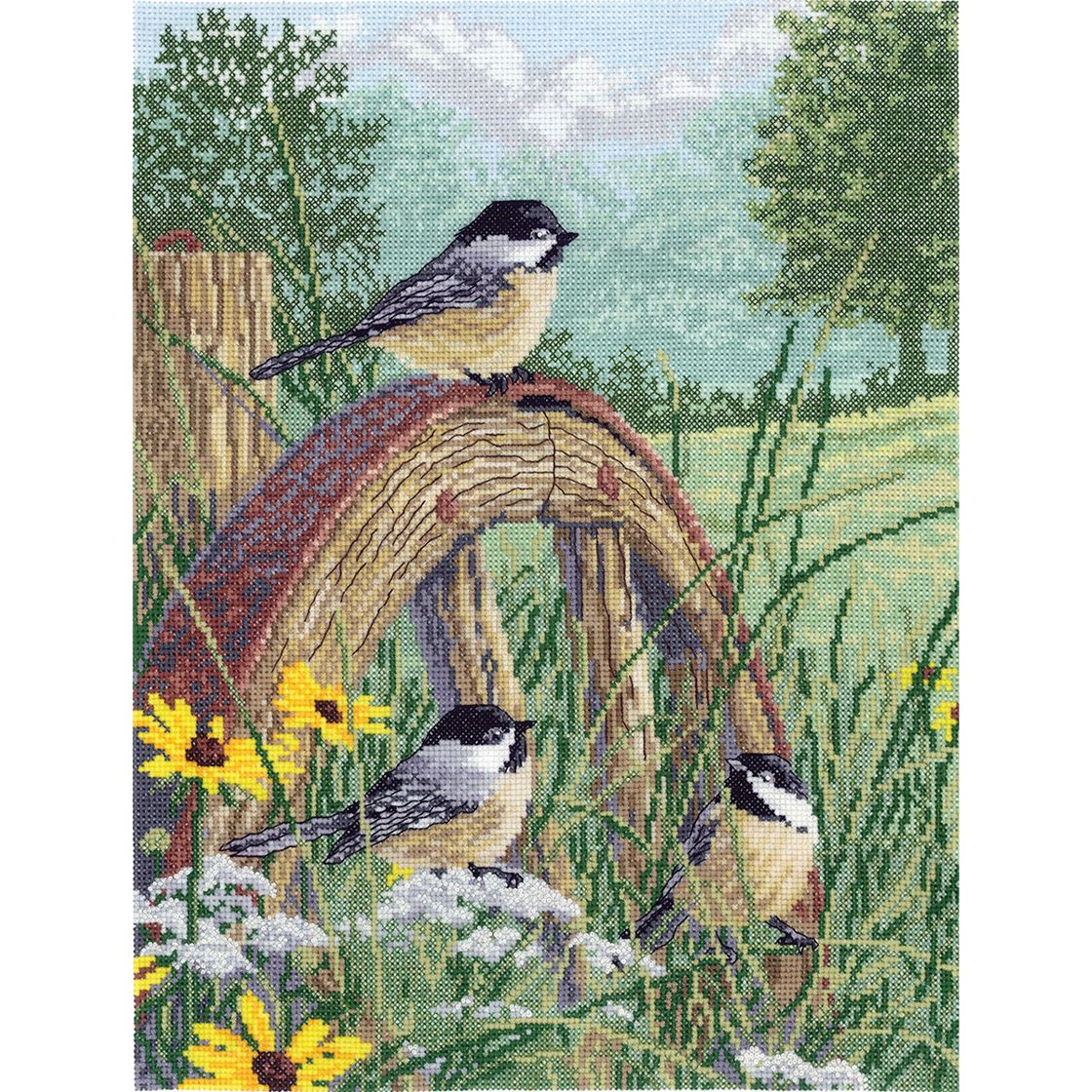 Meadow's Edge cross stitch kit from Janlynn JL-0080203