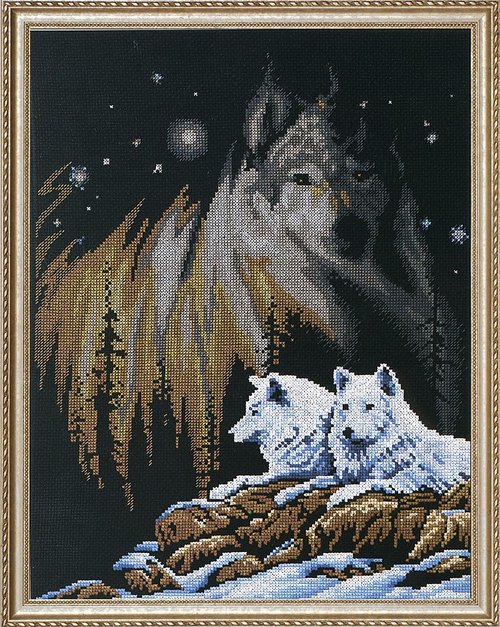 Northern Lights cross stitch kit from Janlynn JL-0130244
