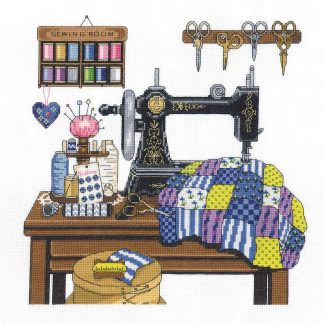 Antique Sewing Room cross stitch kit from Janlynn JL-0170100