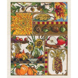 Autumn Montage cross stitch kit from Janlynn JL-0170103
