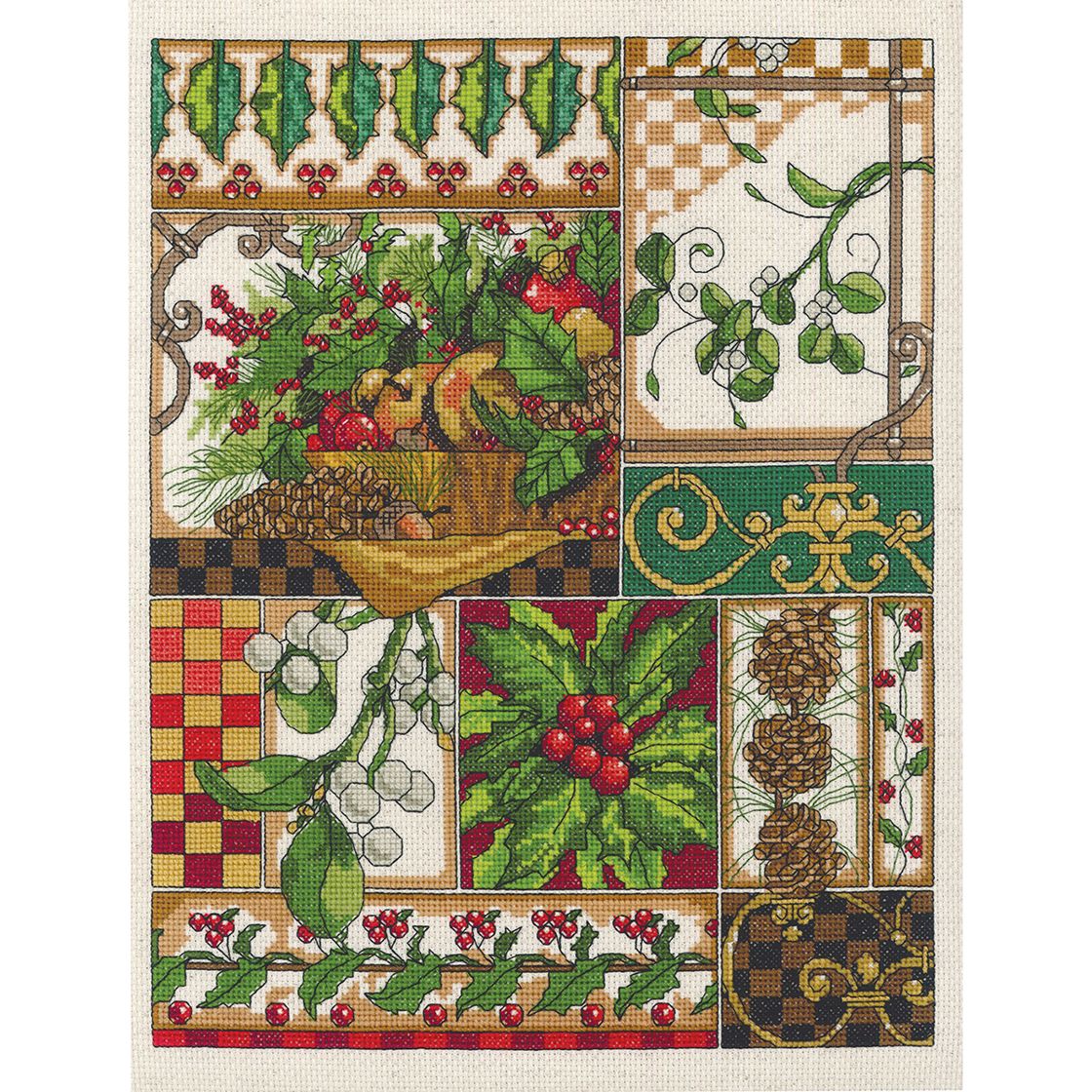 Winter Montage cross stitch kit from Janlynn JL-0170104