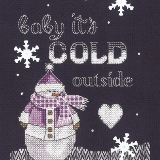 Cold Outside cross stitch kit from Janlynn JL-0250102