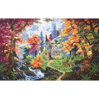 Chapel of Hope cross stitch kit from Janlynn JL-7009