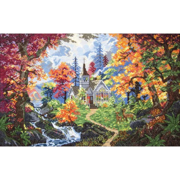 Chapel of Hope cross stitch kit from Janlynn JL-7009