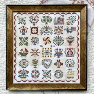 Baltimore Album Quilt cross stitch pattern from Kathy Barrick KB-BAL