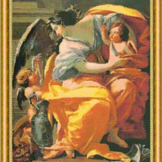 Allegory of Wealth cross stitch pattern from Kustom Krafts KK-95123