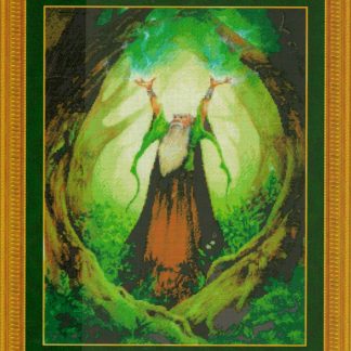 Earth Wizard cross stitch pattern from Kustom Krafts KK-99283